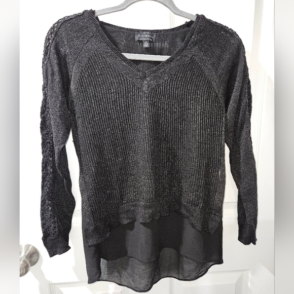 Lucky brand metallic crew neck sweater - Picture 2 of 7